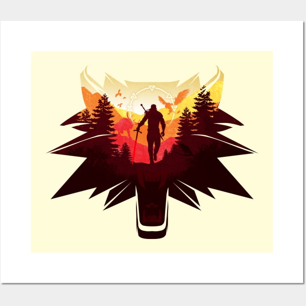The Witcher - Let the Hunt Begin Wall Art by HyperTwenty